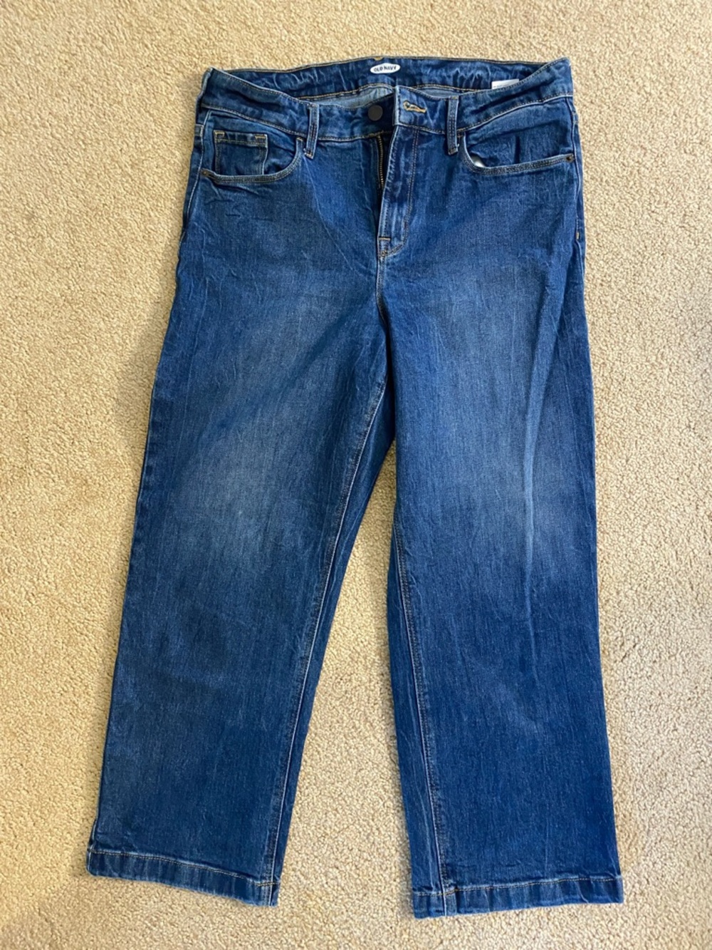 Old Navy Women’s Blue Straight-Leg Jeans